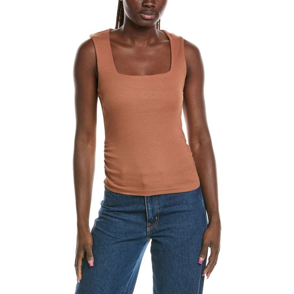 Michael Stars Womens  Maribel Square Neck Tank Top